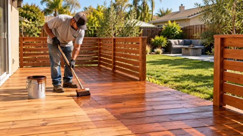 Deck Staining services in Bakersfield, California